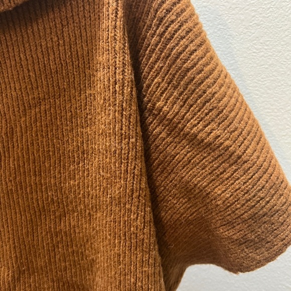 Ann Taylor Ribbed Zip Poncho Sweater - Picture 5 of 7